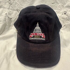 U.S. Open 2011 Congressional Embroidered Black Baseball Cap